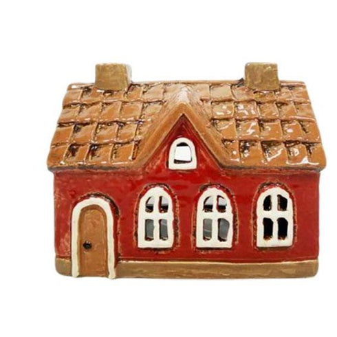 Keramikhus, Rött, H 11cm