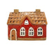 Keramikhus, Rött, H 11cm