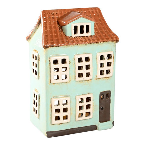 Keramikhus, Ljusgrönt, H 20cm