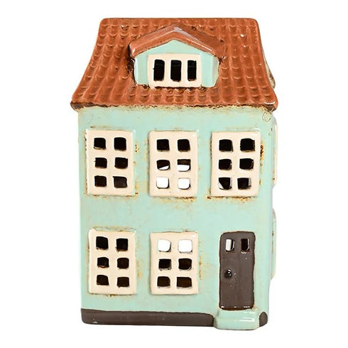 Keramikhus, Ljusgrönt, H 20cm