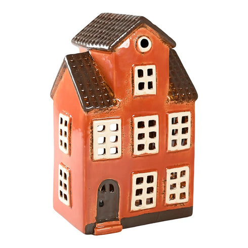 Keramikhus, Brunt, H 22cm