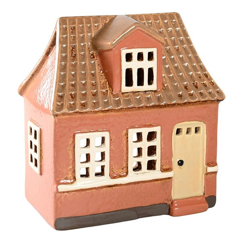 Keramikhus, Brunt, H 17cm