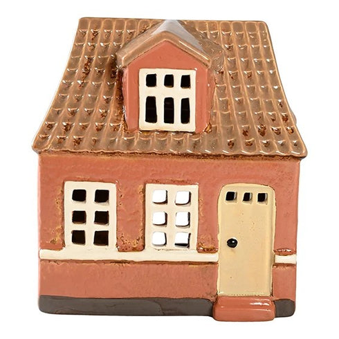 Keramikhus, Brunt, H 17cm