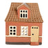 Keramikhus, Brunt, H 17cm