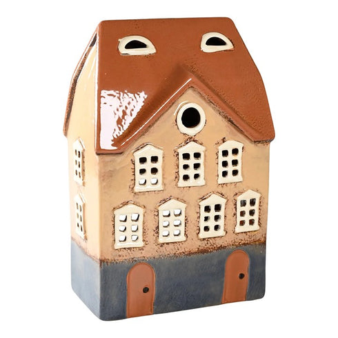 Keramikhus, Brunt, H 24cm