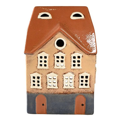 Keramikhus, Brunt, H 24cm