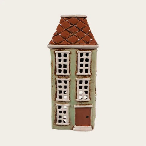 Keramikhus, Grön, H 22cm