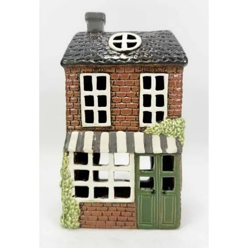 Ceramic house, Brown, H 22.5cm