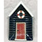 Plate boathouse, H 24.5 x W 16.5cm, Ceramic, Black