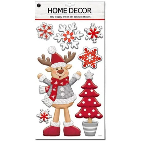 Fönsterdekaler, Hjort, 7 motiv, H 41cm