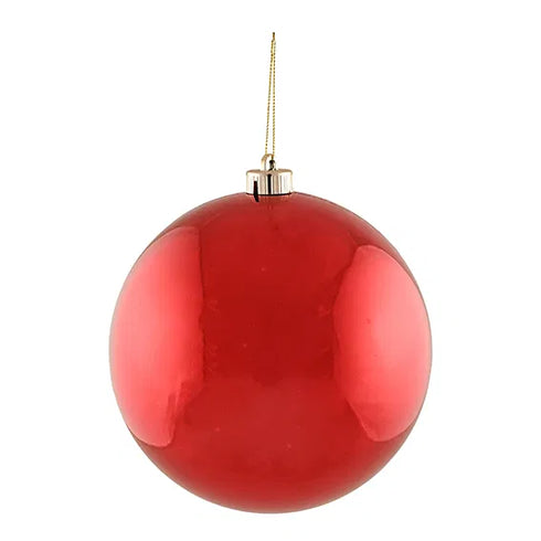 Röd julgranskula, Dia 20cm