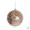 Julkula - Champagnefärgad med glitter, Dia8cm