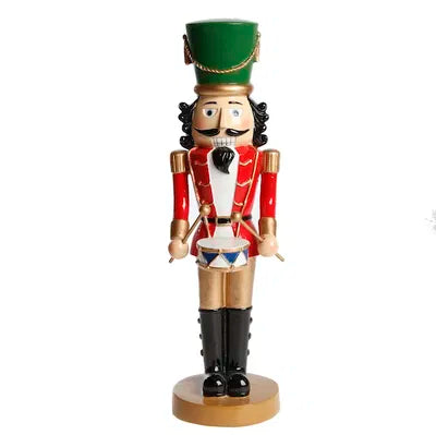 Nötknäppare, med trumma, H36xB10,5xD11,7cm Poly, Röd