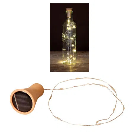 Solcellslampa för flaskor med 10 LED, L45cm