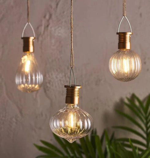 Solcellsdrivna glödlampor för upphängning, 3ass