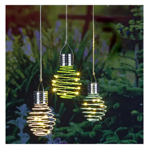 Solcellsdrivna glödlampor för upphängning, 3 ass