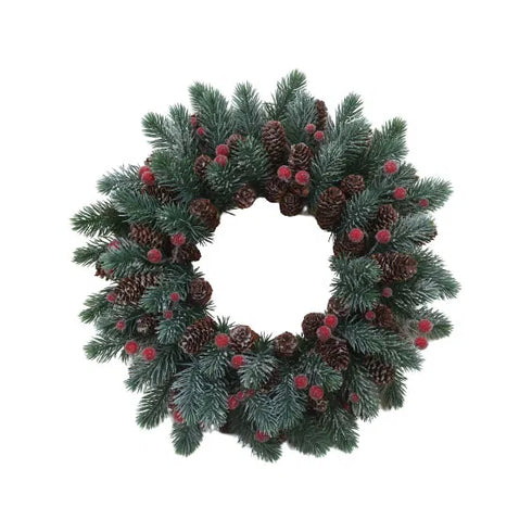 Krans, H 8cm, Dia. 35cm, Grön