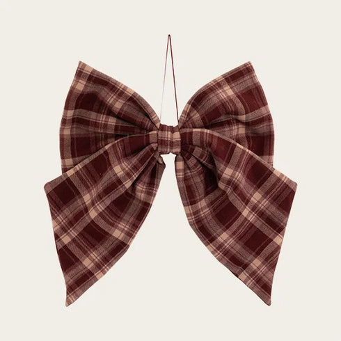 Rosett H 25cm, Polyester, Rutig