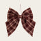 Rosett H 25cm, Polyester, Rutig