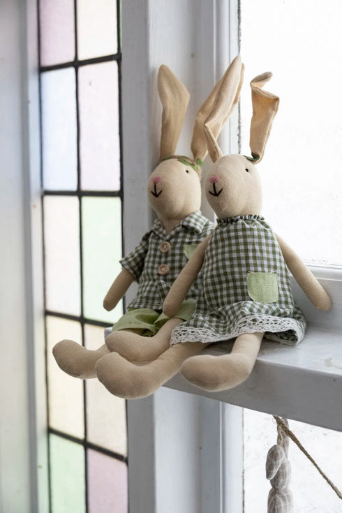 Påskhare, H 30cm, B 9cm, D 8cm, Grön