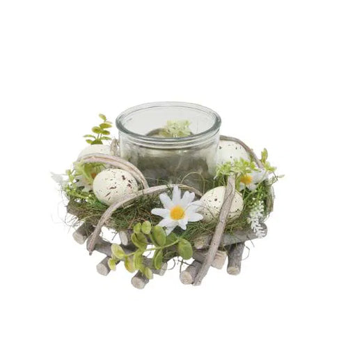 Ljusstake, Påskbo, Dia. 20cm, Grön