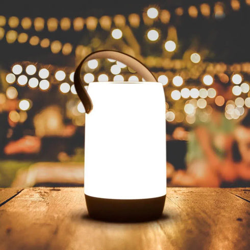 Solcellsbordslampa med touch- och dimmerbrytare