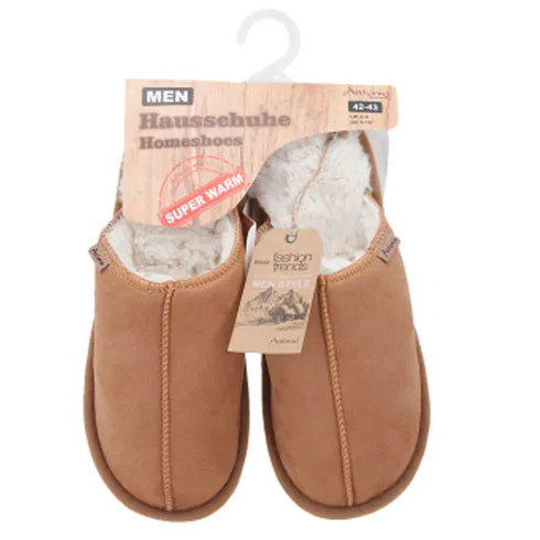 Tofflor, för män, storlek 42-43, Bruna