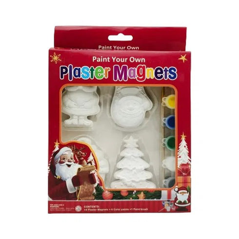 Målningsset, kylskåpsmagneter, Keramik, 4 varianter, H 8,1cm