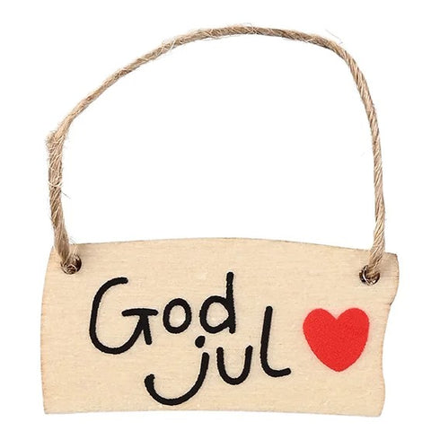 God Jul skylt till Nissedörr