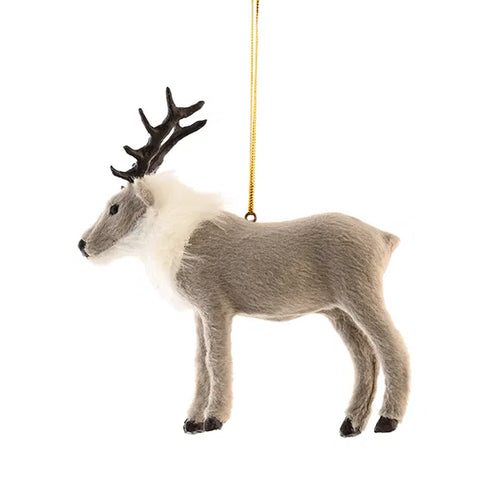 Älg för upphängning, H 13,5cm, Grå