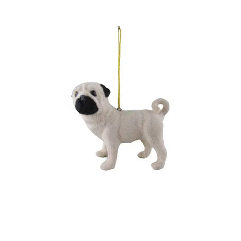 Hund för upphängning, H 8,5cm, Naturfärgad