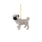 Hund för upphängning, H 8,5cm, Naturfärgad