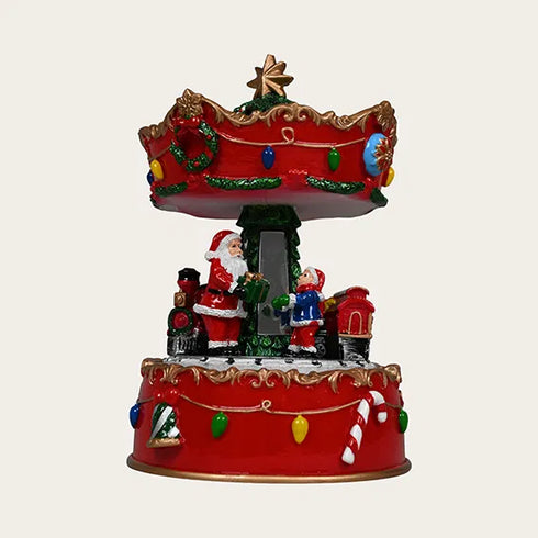 Speldosa, H16cm Polyester, Röd