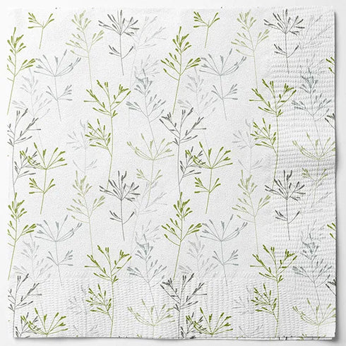 Servetter, 3-lags, Vit, Hello Spring