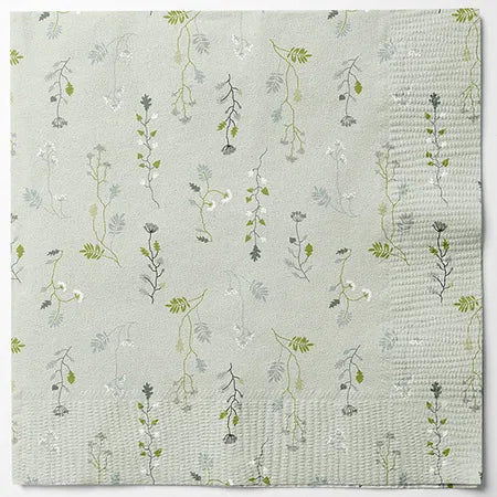 Servetter, 3-lags, Grön, Hello Spring