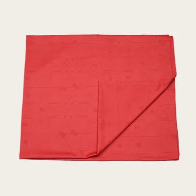 Bordsduk, 240x140cm, Jaquardgarn, Röd