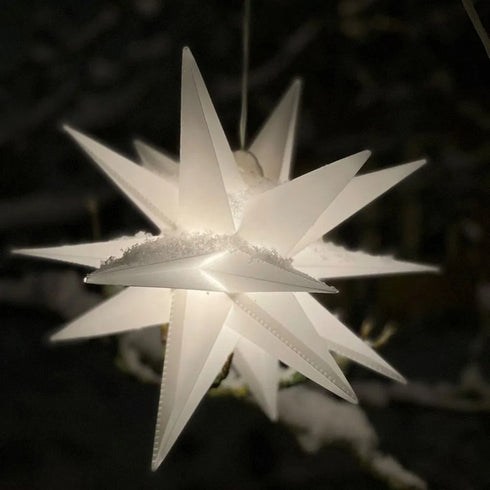 LED-stjärna med 18 spetsar, H25xDia.25cm, 3st