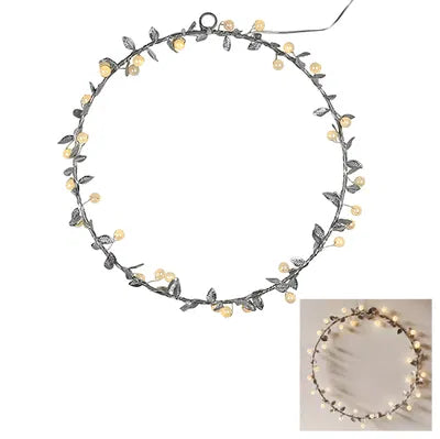 Krans med 30 LED, varmvit, Dia. 30cm