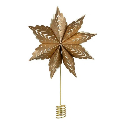 Toppstjärna 8 spetsar, Dia.30cm, Brun