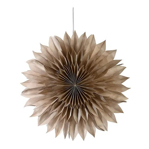 Pappersstjärna för LED, D17xDia45cm, Brun