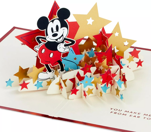 3D Kort Signature Mickey Mouse