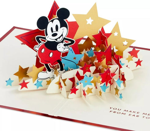 3D Kort Signature Mickey Mouse