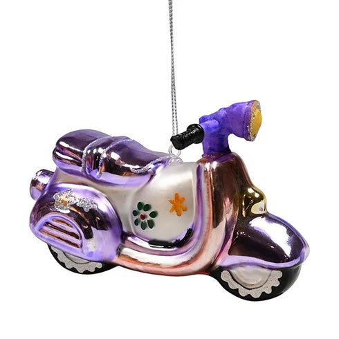 Julkula i glas Motorcykel