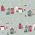Presentpapper - "Winter City" - 5 m - grön