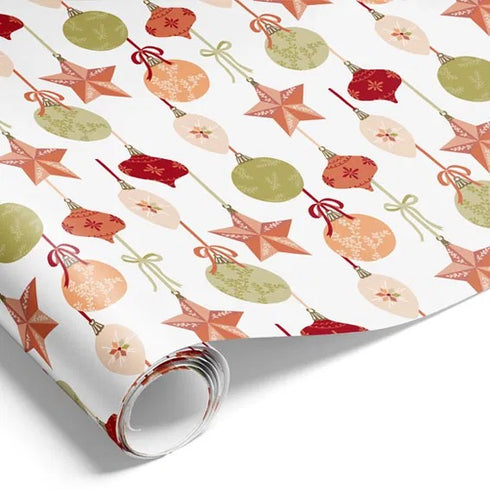 Presentpapper, BOHO, Vit, 10 m