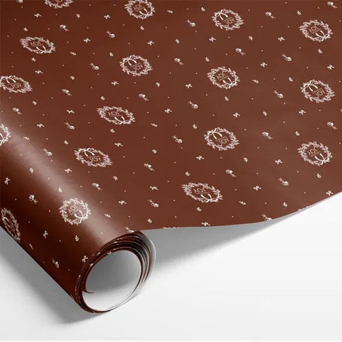 Presentpapper, Christmas Joy, Brun, 5 m