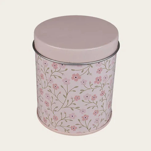 Tealight in tin, H 8cm, Beige