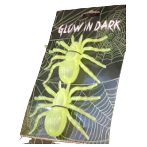 Spindel gul. Glowin in the dark 2-pack