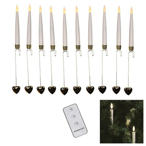 LED Candle incl. holder H 15.2cm, Dia. 1.5cm White