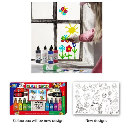 Fönstermålsningsset, 6 färger, 80 ml/flaska